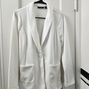 Elegant White Women's Blazer